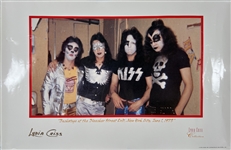 KISS: Lydia Criss Collection 22" x 34" Print of KISS Backstage @ Bleeker Street Loft 1973