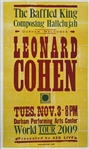 Leonard Cohen Unsigned 14" x 23" 2009 World Tour Poster 