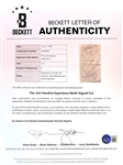 The Jimi Hendrix Experience Cast Signed Vintage Sheet with Original Ticket from Show Where it Was Acquired! (Tracks UK, Epperson/REAL & Beckett/BAS LOAs)