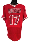 Shohei Ohtani Signed Los Angeles Angels Red Jersey with RARE 2018 ROY Inscription (Beckett/BAS LOA & MLB Authenticated)