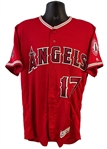 Shohei Ohtani Signed Los Angeles Angels Red Jersey with RARE 2018 ROY Inscription (Beckett/BAS LOA & MLB Authenticated)