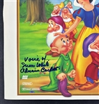 Adriana Caselotti Signed Snow White and the Seven Dwarfs LaserDisc (Beckett/BAS)