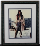 Johnny Depp Signed 11 x 14 Pirates of the Caribbean Photo in Framed Display (Third Party Guaranteed)