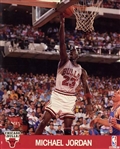 Michael Jordan Signed 1990 NBA Hoops Jumbo Trading Card w/ Mint 9 Auto! (JSA LOA)
