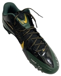 Bart Starr Signed & Stat Inscribed Nike Football Cleats (Ltd. Ed. 1/1)(Tristar)