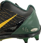 Bart Starr Signed & Stat Inscribed Nike Football Cleats (Ltd. Ed. 1/1)(Tristar)
