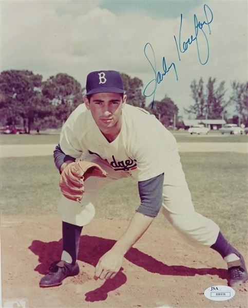 Sandy Koufax Signed 8" x 10" Brooklyn Dodgers Photograph (JSA)