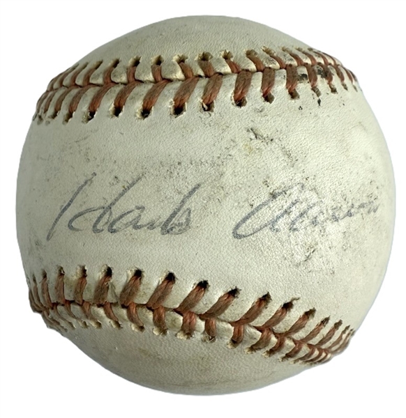 Hank Aaron Vintage Single Signed OAL c. 1970s Baseball (Third Party Guaranteed)