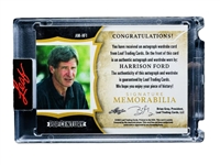2022 Leaf Pop Century Signature Memorabilia Harrison Ford /25 w/ Photo-matched worn Relic! - LEAF sealed