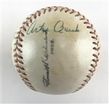 1963 Toronto Maple Leafs Minor League Team Signed OIL Baseball (15/Sigs)  (Beckett/BAS)