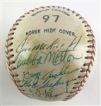 1963 Toronto Maple Leafs Minor League Team Signed OIL Baseball (15/Sigs)  (Beckett/BAS)