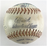 1963 Toronto Maple Leafs Minor League Team Signed OIL Baseball (15/Sigs)  (Beckett/BAS)