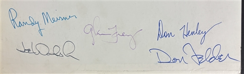 The Eagles: Multi-Signed Promotional Hotel California Album Sleeve (5 Sigs)(JSA LOA)(PSA/DNA LOA)