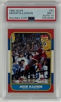 1986 Fleer #82 Hakeem Olajuwon Signed Rookie Card w/ Gem Mint 10 Auto!  (PSA Encapsulated)