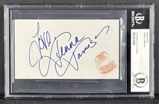 Jenna Jameson Signed Index Card (Beckett/BAS Encapsulated)