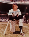 Mickey Mantle Signed 11 x 14 Color Yankees Photograph (Beckett/BAS)