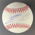 Ronald Acuna Jr. Signed OML Baseball (Beckett/BAS)