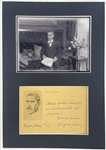 Nobel Prize Winner: Julius Wagner-Jauregg Signed Cut (Beckett/BAS)
