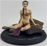 Carrie Fisher Signed Ltd. Ed. Porcelain Slave Leia Figurine (Beckett/BAS LOA)(Attakus LOA)