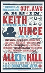 Multi-Signed "All for the Hall" Fundraiser Poster w/ Keith Urban, Vince Grill, Jason Aldean, & More! (Third Party Guaranteed)