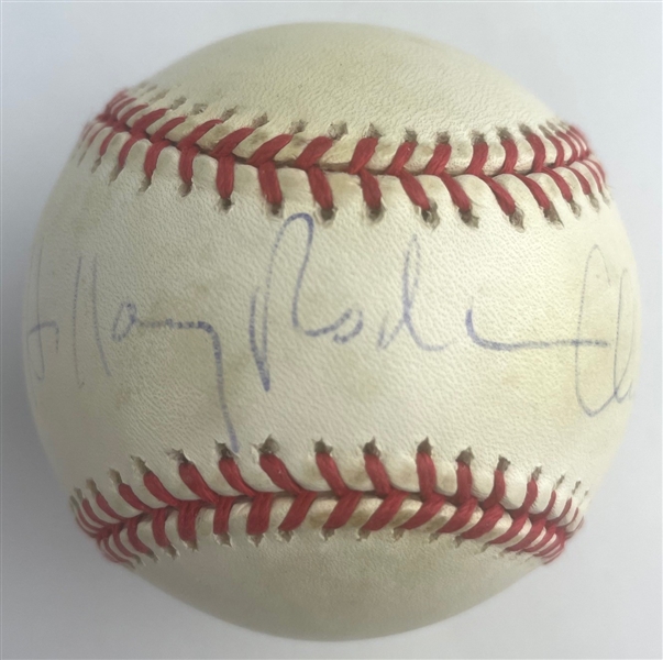 Hillary Clinton Signed OAL Rawlings Baseball! (PSA/DNA)