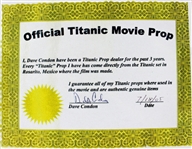 Titanic (1997) Prop Ship Relic Matted Display