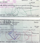 Lot of 5: Phil Spector Signed Bank Checks (Third Party Guarantee)