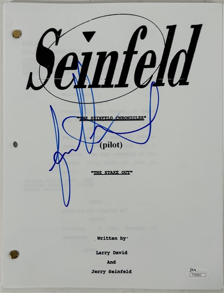 Jason Alexander Signed Seinfeld "The Stake Out" Script (JSA)