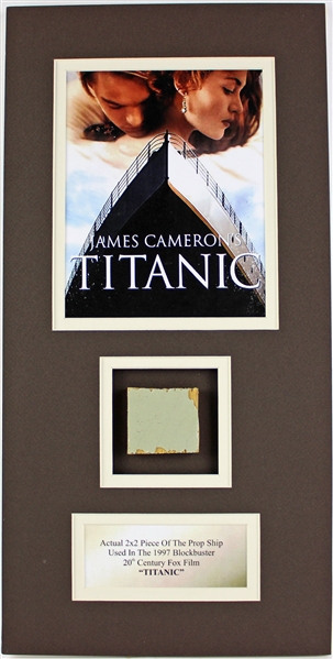 "Titanic" (1997) Prop Ship Relic Matted Display