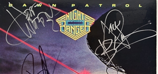 Night Ranger: Group Signed Dawn Patrol Album Cover (Third Party Guaranteed)