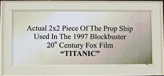 Titanic (1997) Prop Ship Relic Matted Display