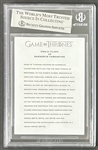 Game of Thrones: Emilia Clarke Signed Daenerys Targaryen Trading Card (Beckett/BAS Encapsulated)