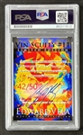 2018 Edward Vela Artist Signature Vin Scully Signed Ltd. Ed. Trading Card w/ Gem Mint 10 Auto!  (PSA Encapsulated)
