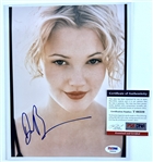 Drew Barrymore Signed 8 x 10 Color Photo (PSA/DNA)