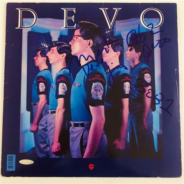 Devo Group Signed Album (4 Sigs) (JSA Authentication) (John Brennan Collection) 