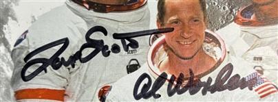 Apollo 15: Dave Scott & Al Worden Signed 4.5 x 8.5 Envelope (Third Party Guaranteed)