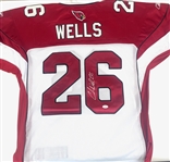 Chris Beanie Wells Signed Arizona Cardinals Jersey (JSA)