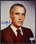 Christopher Lee Signed 8 x 10 Color Photo (Beckett/BAS)