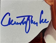 Christopher Lee Signed 8 x 10 Color Photo (Beckett/BAS)
