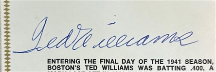 Ted Williams Autographed 50th Anniversary FDC (Beckett/BAS)
