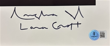 Angelina Jolie Signed 8 x 10 Photo w/ Rare Lara Croft Insc. (Beckett/BAS)