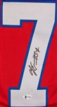 A.J. Epenesa Signed Red Prostyle Jersey (Beckett/BAS)