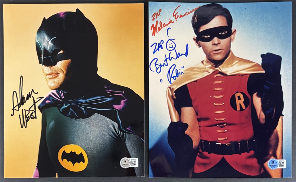 Batman: Adam West & Burt Ward Signed 8" x 10" Photos (Beckett/BAS)
