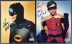Batman: Adam West & Burt Ward Signed 8" x 10" Photos (Beckett/BAS)