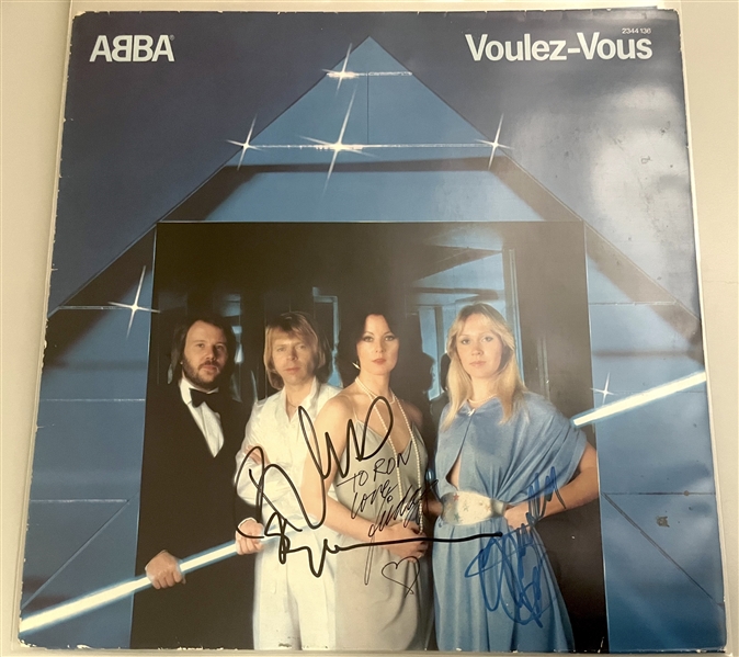 ABBA In-Person Group Signed “Voulez-Vous” Album Record (4 Sigs) (Beckett/BAS)