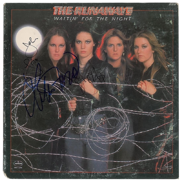 The Runaways Group Signed "Waitin For The Night" Record Album (John Brennan Collection) (Third Party Guaranteed)