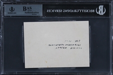 Orville Wright Signed 3.75 x 5.25 Photo from Historic First Flight (Beckett/BAS Encapsulated)