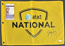 Scott Piercy Signed AT&T National Pin Flag (JSA COA)