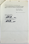 Peter Rachtman Flash Cadillac Manager Dual-Signed 11-Page Amended Apocalypse Now Contract (PSA/DNA LOA)
