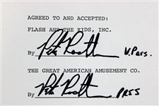 Peter Rachtman Flash Cadillac Manager Dual-Signed 11-Page Amended Apocalypse Now Contract (PSA/DNA LOA)